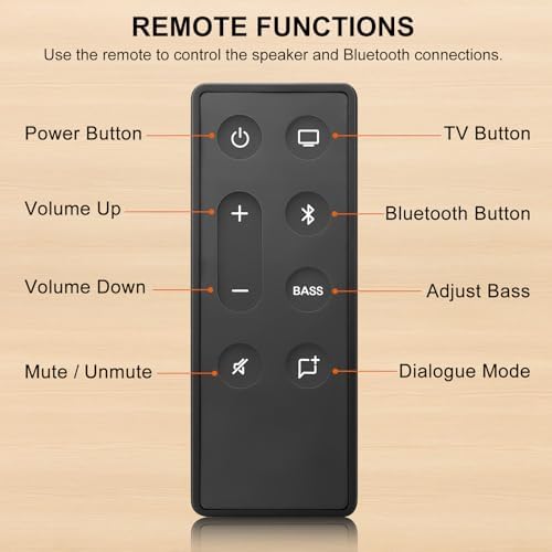 Replacement for Bose-Soundbar-Remote Control Solo 5 10 15 Series II Speaker — view 6
