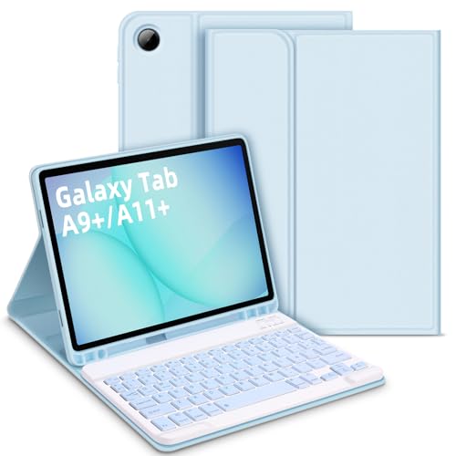 Bettdow Funda con Teclado para Samsung Galaxy Tab A11+/A9+ 11