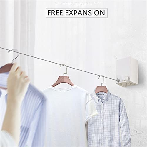 Corde à linge rétractable et résistante pour montage mural - 4