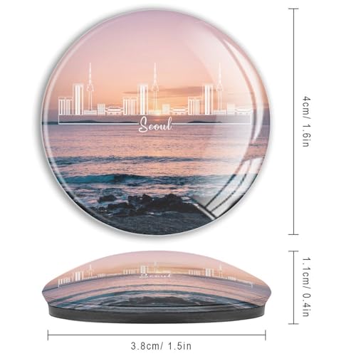 Aimants Séoul en verre : le cadeau déco mignon idéal
