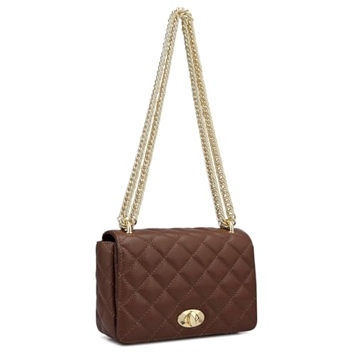 Image of Da Milano Small Leather Shoulder Bag (LB-OR-3024)