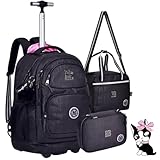 Kit Escolar Completo Rebecca Bonbon, Mochila com Rodinhas, Lancheira Térmica e Estojo 36 Lápis, Material Poliéster, P/Crianças, Meninas, Juvenil (Kit Material Escola RB24530)