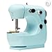 Produktbild Busirde Mini elektrische Nähmaschine bewegliche Haushalts-Nähmaschine-Anfänger Schneider Freiarm- Crafting Mending Maschine Blau 20 * 19 * 10cm