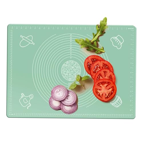 Alfombrilla de silicona para repostería, bandeja para hornear masa - Tapete para enrollar masa de pastel,Tapete para enrollar masa de pastel, tapete para hornear de silicona de grado alimenticio, tape
