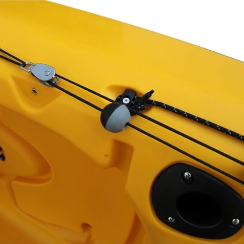 Image of Kayak Rudders Kit, Canoeing Rudder Replacement Parts, Tail Vane Rudder Set for Sea Kayaks Fishing Boat Ship, Black