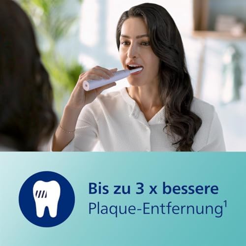 Bild 2 - Philips Sonicare 3100 elektrische Zahnbürste, Schallzahnbürste, Andruckkontrolle und Timer, Sugar Rose und Schwarz, Zweierpack, Modell HX3675/15