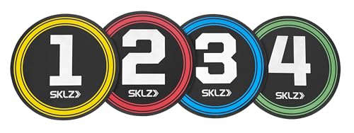 SKLZ Reaktions-Agility-Coach, Reaktionszeit verbessern, Athletische Intelligenz™, tragbares Trainingsgerät - Vier beleuchtete Zahlen, einstellbare Geschwindigkeiten, ideal für drinnen und draußen