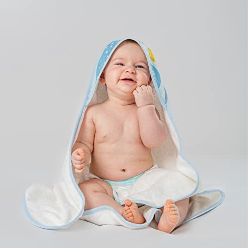 Image of Premium Cotton Baby Hooded Towel - Teddy Bear