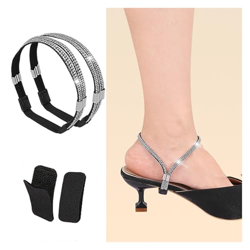 Perceuses multicolores et strass sur sangles amovibles pour talons hauts - 5