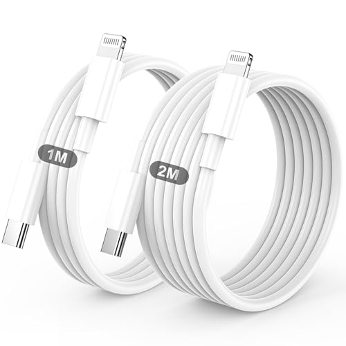 BSTOEM Cable USB C a Lightning, 2 Unidades [1M+2M] Cable Cargador...