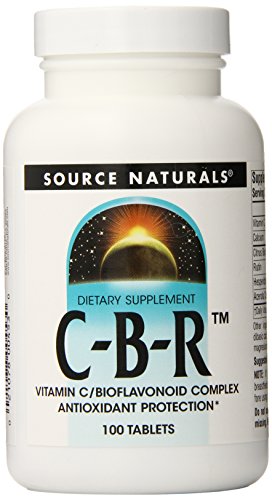 Source Naturals C-B-R Vitamin C/Bioflavonoid Complex, Antioxidant Protection, 100 Tablets