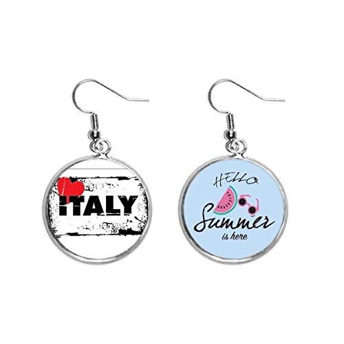 Pendientes de sandía ideales para looks de verano y paseos con estilo italiano