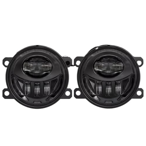 Paire Lentille LED Antibrouillard Rond Performance Lumineuse Durable pour Pare-chocs