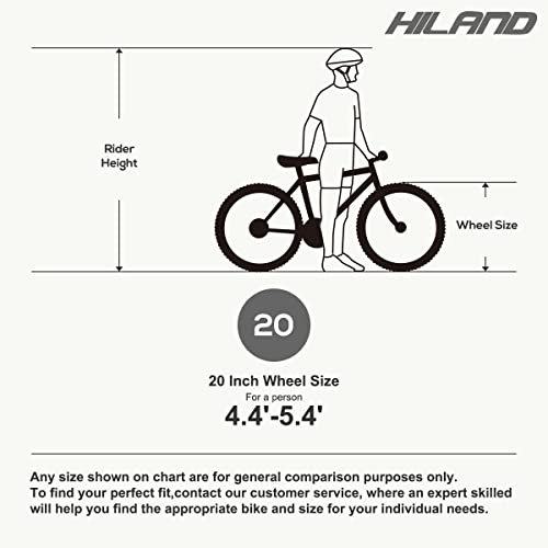 HILAND 20 Inch BMX Bike for boys girls With 360 Degree Gyro & 4 Pegs, 20 Inch BMX Bike for 7 8 9 10 11 Years old kid bicycle black - Image 8