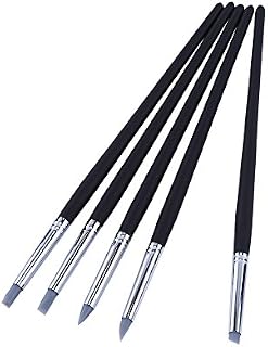 5Pcs Silicone Clay Shapers Clay Sculpting Tools Silicone Carving Modelling Tool Pottery Making Tool Pen