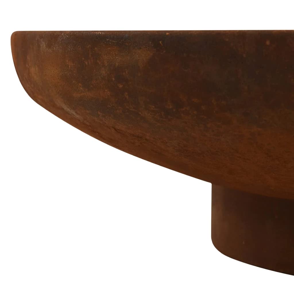 vidaXL Braciere 80 cm in Acciaio