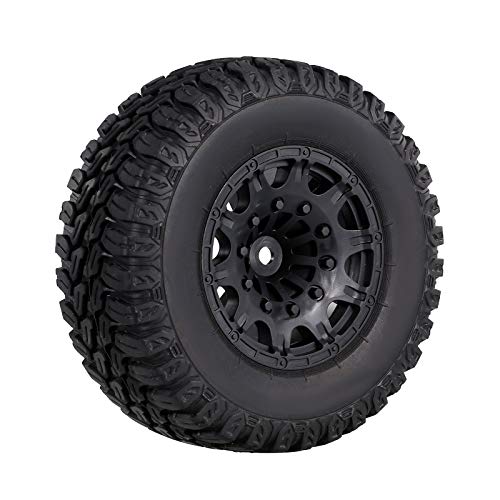 OWSOO 4pcs 105mm RC Wheel 1/10 RC Car Truck Caminhão de percurso curto Pneus de caminhão off-road co