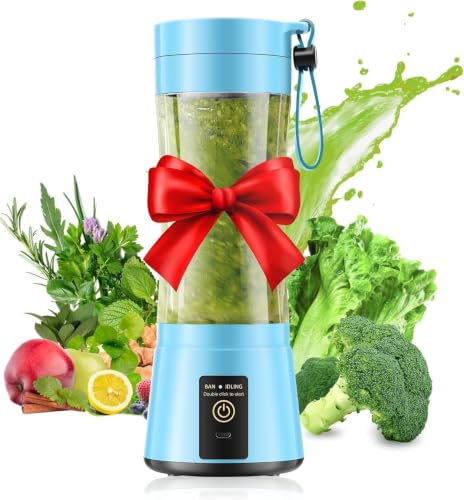 Image of Small Portable Personal Size Blender, 12oz Travel Blender Make Smoothies