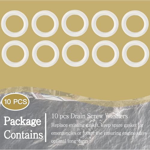 Image of 10PCS 311598 Fill and Drain Screw Washer for Johnson Evinrude OMC Engines Gearcase Lower Unit Oil Drain Screw Gasket 3852105 777517 18-4248