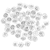 Homoyoyo Tapones de Silicona para Pendientes de Botón, 50 Unidades Cierre Seguro para Varillas Finas, Diseño Cómodo para Uso Diario y Reemplazo Fácil en Hombres y Mujeres