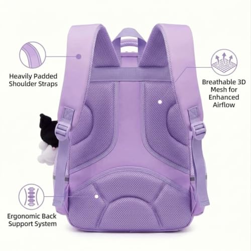 Image of ๐ช๐ข๐ข๐ ๐ญ๐ฌ School Bag for Girls, Stylish ๐ช๐ฎ๐๐ฒ๐ฟ-๐ฅ๐ฒ๐๐ถ๐๐๐ฎ๐ป๐ School Backpacks for ๐๐ถ๐ฟ๐น๐ & ๐๐ผ๐๐, Unisex ๐ญ๐ด ๐๐ป๐ฐ๐ต๐ฒ๐ Large Tution & College Backpack Burden Relief Men & Women