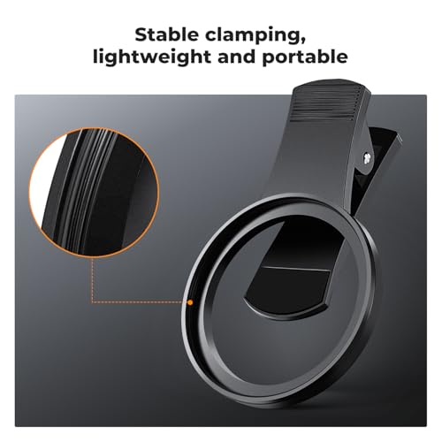Image of K&F Concept 67mm Thread Clip for Smart Phone, Large Caliber Phone Filter Adapter, Compatible for iPhone 16 15 Pro Max 14 13 12 11 Samsung Galaxy S22 S23 Ultra Galaxy S22 S24 Ultra(Filter Not Included) | Compatible for iPhone 16 15 Pro Max 14 13 12 11 Samsung Galaxy S22 S23 Ultra Galaxy S22 S24 Ultra(Filter Not Included), FP101