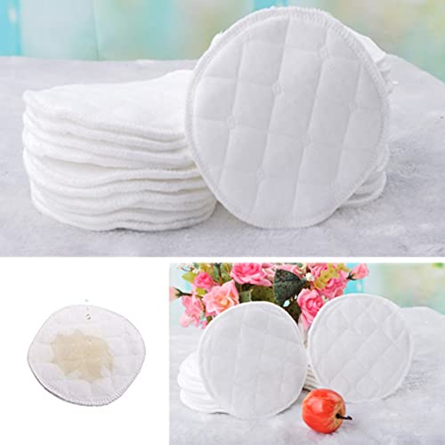 Reusable Breast Pads For Breastfeeding 12 Pack Organic Washable Nipple Pads Nursing Pads Cotton Highly Absorbent Postpartum Essentials（ 3.74 * 3.74Inch/9.5 * 9.5Cm） #TOP4