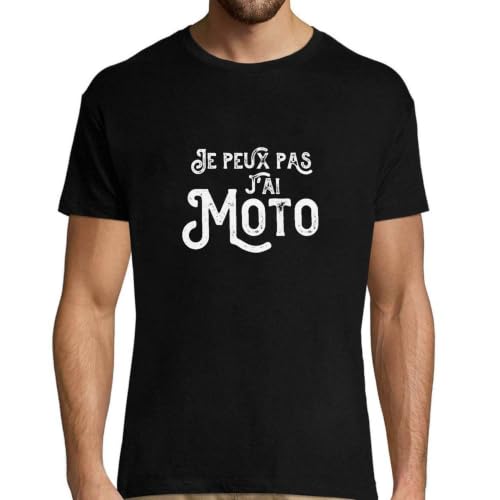T-Shirt Homme Je Peux Pas J'ai Moto : Cadeau Anniversaire Rigolo Original Papa