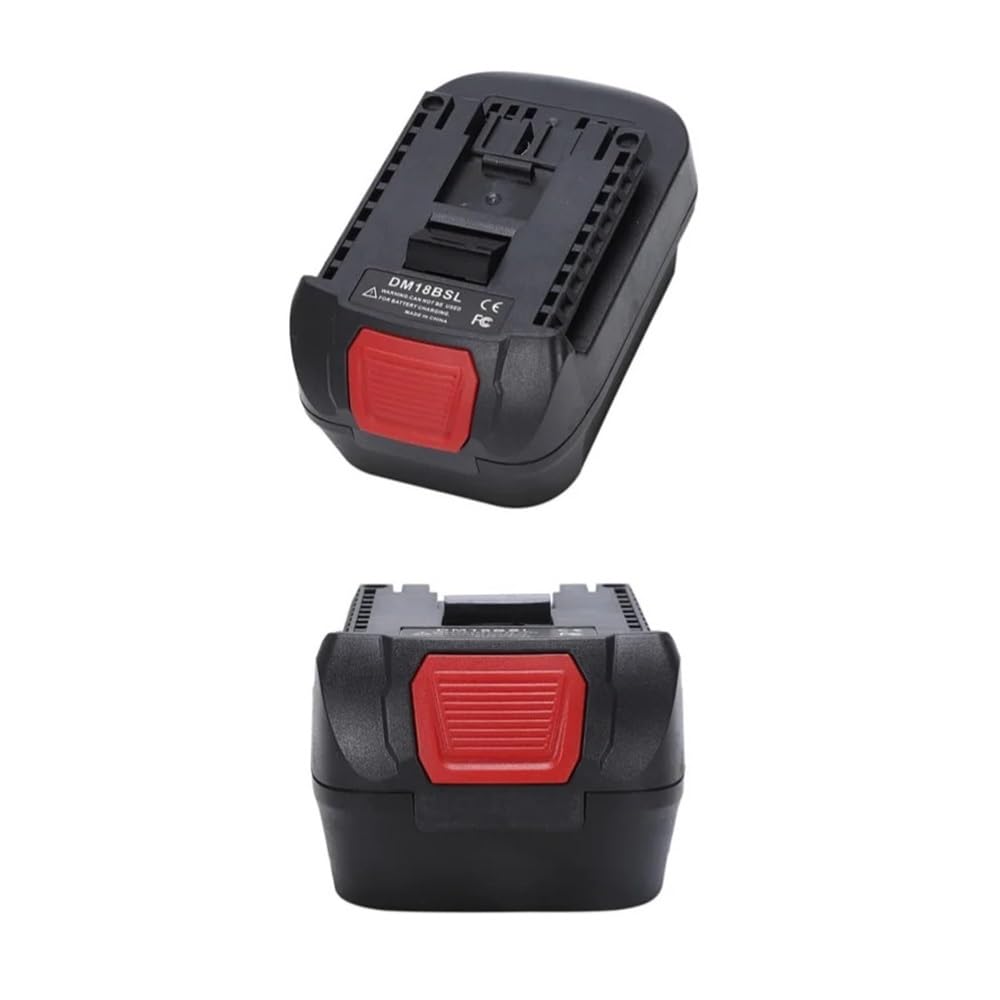 Adaptador de Herramienta eléctrica Compatible con Dewalt 20V y Milwaukee 18V Convertidor Compatible con Bosch DM18BSL Adaptador de conversión de batería de Litio