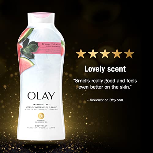 Olay Fresh Outlast Notes Of Watermelon & Agave Body Wash, 30 Fl Oz (Pack Of 4) #TOP7