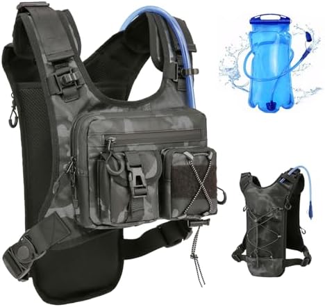 USA Original Patent Running Hydration Vest Backpack, Lightweight Chest Pack with 2.0L Water Bladder Bag Daypack for Hiking Running Cycling Race Marathon for Women Men USA Original Patent Running Hydration Vest Backpack, Lightweight Chest Pack with 2.0L Water Bladder Bag Daypack for Hiking Running Cycling Race Marathon for Women Men