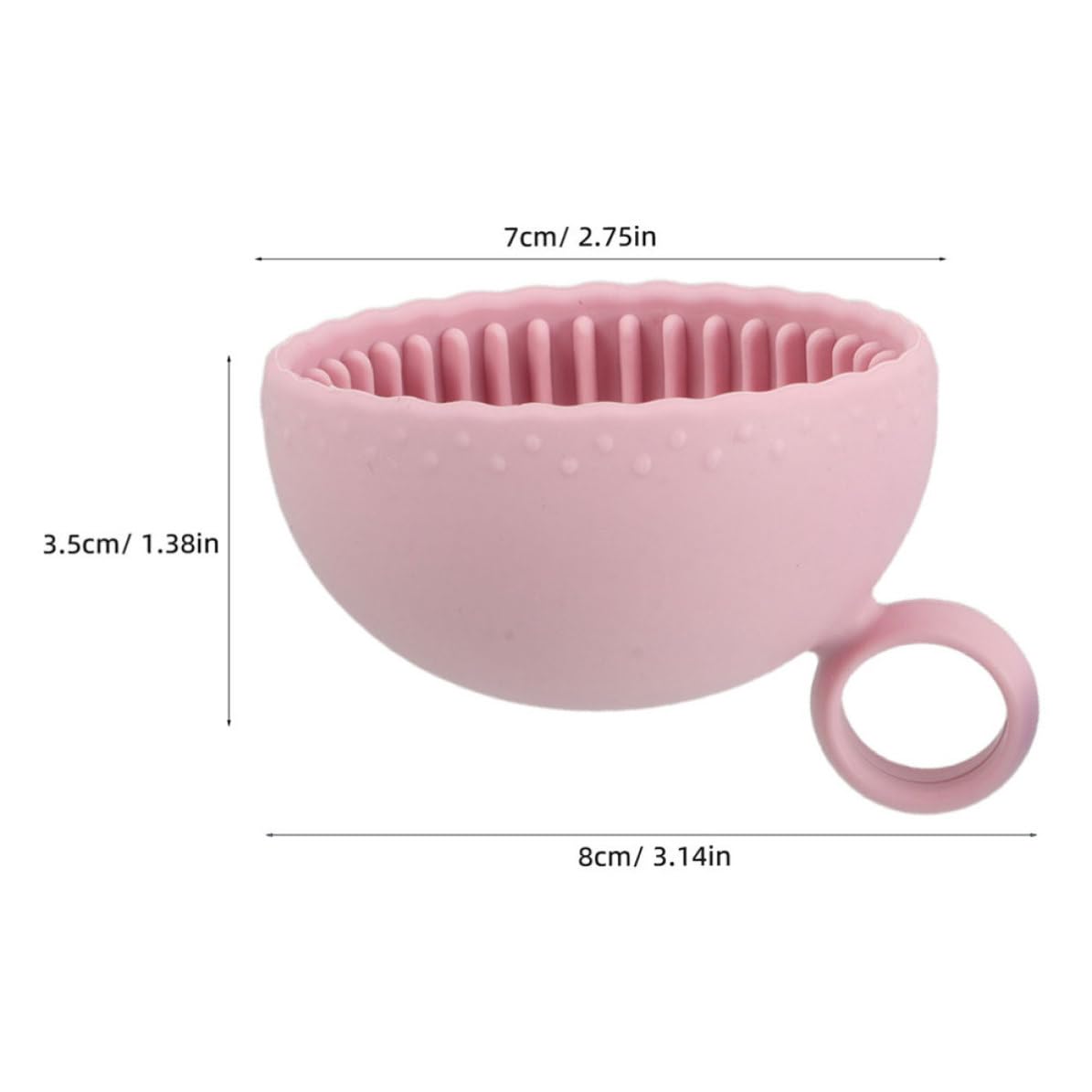 Healifty 4pcs Silicone Makeup Brush Cleaning Container Set Portable Makeup Brush Cleaner Bowls Effective Cleaning Easy to Use Design for Daily Home Use