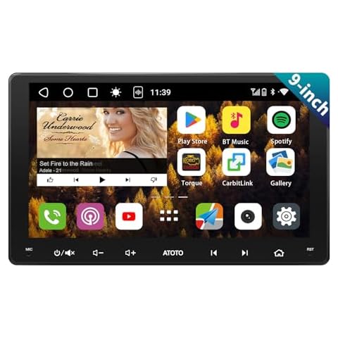 ATOTO S8 MS 9" QLED 1280 * 720 Android in Dash Navigation, Double Din Car Stereo, Wireless Android Auto & Wireless CarPlay, GPS Tracking, 4G+32G, Built-in 4G LTE, Dual Bluetooth, LRV, SCVC, S8G2094MS Cover