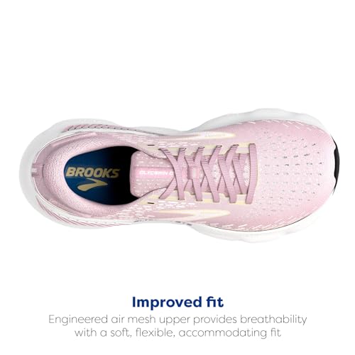Image of Brooks Women's Glycerin GTS 20 Supportive Running Shoe - Pink /Yellow /White - 7.5 Medium