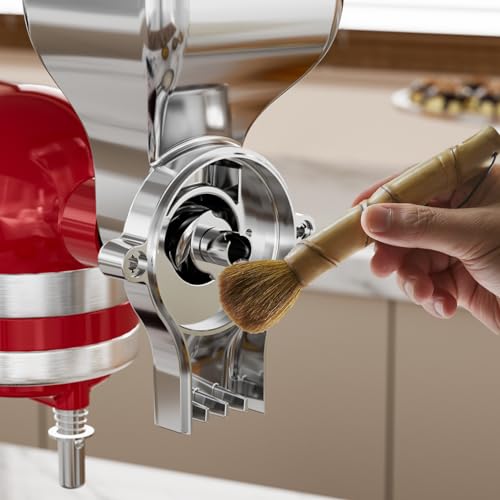 EASCANDY All Metal Grain Mill Attachment Fit for KitchenAid Stand Mixer, 12-Level Adjustable Mill Grain Accessories Fit for Kitchenaid, for Freshly Ground Grains, Coffee Beans, Nuts, Spices, Cereal - Thumbnail 3