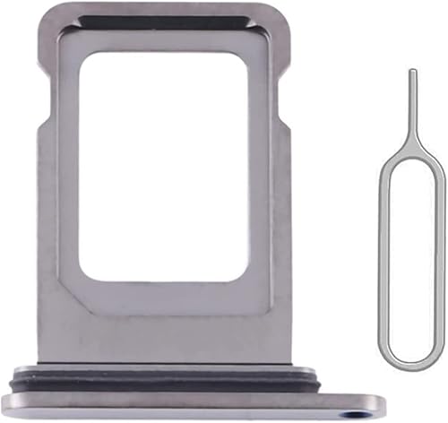 Miniatura 7 de Bandeja de repuesto para tarjeta SIM para iPhone 13 Pro y iPhone 13 Pro Max (plateado) con anillo de goma impermeable y pasador de expulsión
