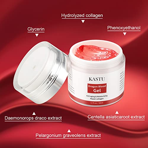 Kastu Dragon Blood Gel Moisturizing Serum Cream,Face Tightening And Lifting Serum To Repair Collagen,Dry And Rough Skin For All Skin Types Of Women thumb #2