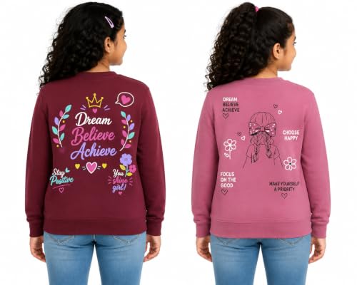 Image of NammaBaby Girls Cotton Round Neck Sweatshirt