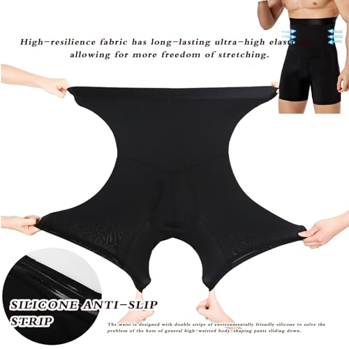 Mens Shapewear, High Waist Slimming Underwear, Tummy Control Shapewear Boxer Briefs For Men2