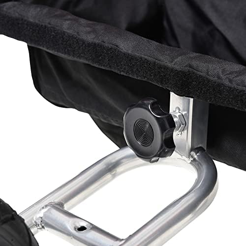 HOMCOM Collapsible Bike Trailer for Kids 2-Seater Baby Bicycle Trailer with Pivot Wheel Hitch Coupler Suitable for 18 Month + Child Orange