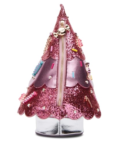 Betsey Johnson Candy Tree Glittler Sprinkle Meatallic Crossbody, Pink3