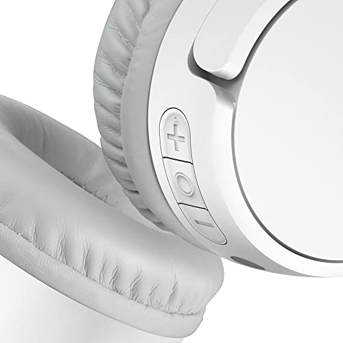 Image of Belkin SoundForm Mini Wireless Headphones for Kids with Mic - White | Children's Headphones, Volume Of 85 dB, Autonomy Of 30 Hours, Intuitive Keys, Stickers, 0.3 cm AUX Cable, USB-C