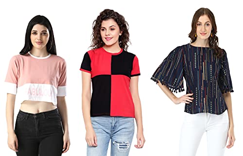 Image of DHRUVI TRENDZ Women Tops | T Shirt for Women | Tops for Jeans for Women | Western Tops for Women Stylish | T-Shirt for Women