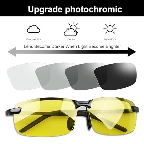 YIMI Polarized Photochromic Outdoor Sports Driving Sunglasses for Men Women AntiGlareEyewear Ultra-Light Sun Glasses3