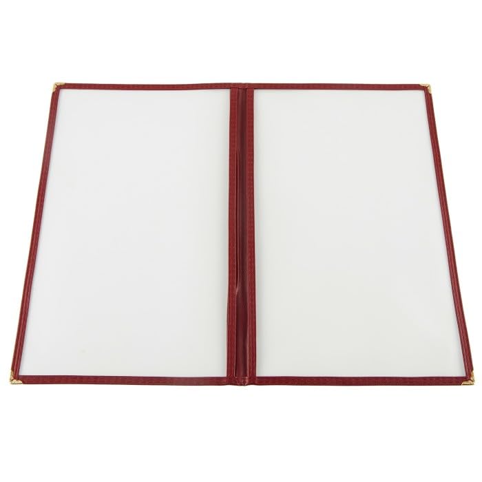 CAC Foodservice 2 Pocket Menu Cover MCP2-911GN Green 8.5x11 inch image 4