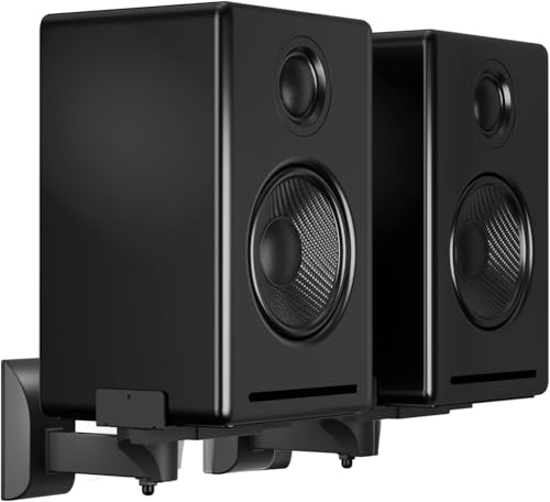 Soporte de pared para altavoces universal compatible con Bose Edifier JBL y Sony negro
