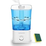 Humidifiers for Bedroom, 4L Top Fill Cool Mist Humidifier for Large Room Home, Quiet Humidifier for