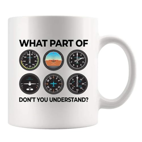 Taza de cerámica blanca con texto en inglés 'What Part Don't You Understand'