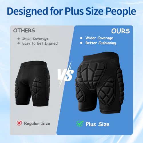 King Mills Plus Size Padded Shorts
