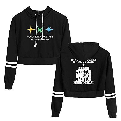 Kapuzenpullover Kurz The Dream Chapter: Magic Bedrucken Pullover Crop Top Lässiger Sweatshirts mit Kapuze Langarm Hoodies Lose Sweater HUENINGKAI SOOBIN YEONJUN TAEHYUN BEOMGYU Cover